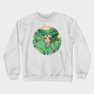 Peacock Feathers Crewneck Sweatshirt